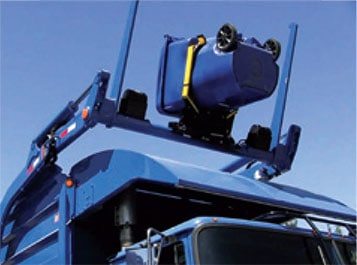 Front Load Garbage Truck Pick Up Wheeled Carts