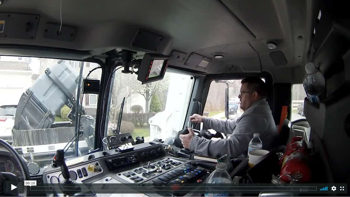 Video of Curotto Can Front Load Garbage Truck In Action